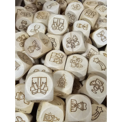 Kostka 30 mm z nadrukiem klienta